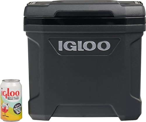 Image of Igloos Cooler Hard-Sided Ice Chest, Insulated Portable Cooler, Heavy-Duty, Leak-Resistant Lid, Lightweight Ergonomic Handle