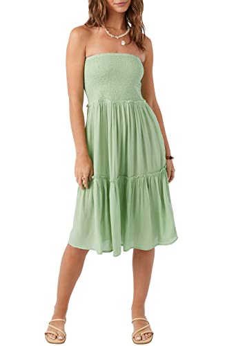 O'NEILL Women's Ruched Tier Midi Skirt - Comfortable and Lightweight Midi Length Skirt for Women with Elastic Waist2