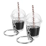 Holibanna Porte-clés Élégant pour Femme Tasse de Thé Aux Perles Porte-clés pour Le Th...