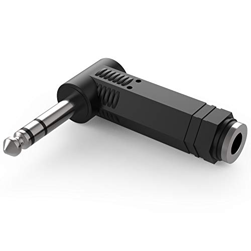 4 Pezzi 6,35 Mm 1/4 Pollici Stereo TRS Spina Per Charra Ad Angolo - Foto 2