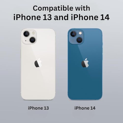 Image of PC & TPU Back Case Cover for Apple iPhone14 | Mag-Safe Compatible | Camera Protection | Transparent Mobile Phone Case Cover for Apple i Phone 14 / i Phone 14 | Transparent Back Cover