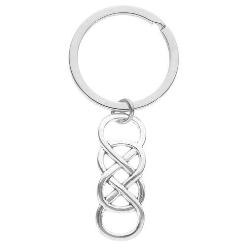 Theaque Llavero con símbolo infinito, llavero decorativo, accesorio para bolsa, ver fotos, 6.00X2.70X0.20CM