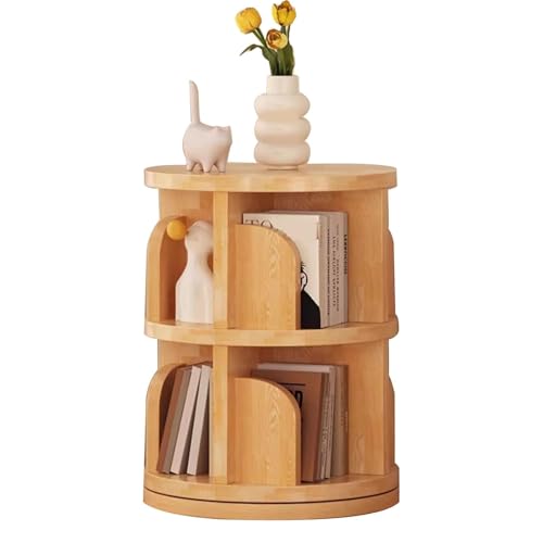 Bibliothèque rotative pour désencombrer le bureau : étagère de rangement maison et étude