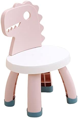 CRAFTHROU Portable Stool Chair Chairs for Kids Pink Chair Barstool Chairs Pp Pink Baby Stool Thicken Plastic Chair