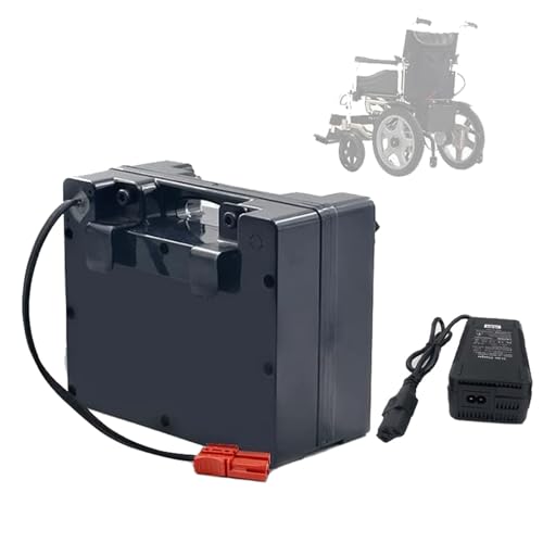 PLSZLL Batería de Repuesto para Silla de Ruedas eléctrica de 24 voltios, 24 V, 12 Ah, 15 Ah, 18 Ah, 20 Ah, batería de Litio Recargable para Kits de Motor de 50 W, 250 W y 500 W.