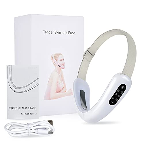 Masseur de vibration V Face en rose pour le raffermissement du visage et anti-âge