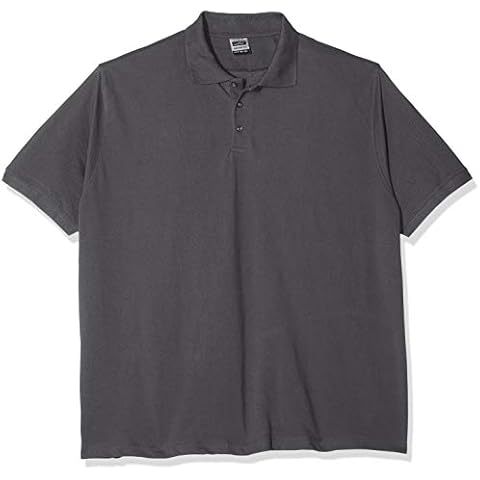James & Nicholson Grey Workwear Polo Shirt Cover