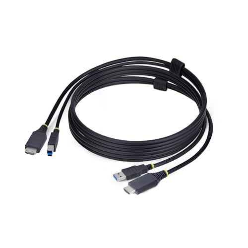 Cable KVM HDMI USB 5Gbps 1,8m con conectores tipo A a tipo B y HDR10