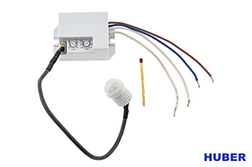 HUBER Motion 19LV Mini PIR Motion Sensor 120 / 360 for Indoor/Outdoor Mounting I Sensor IP65 I 12-24V Built-in Motion Sensor Small with Potentiometer - Image 2