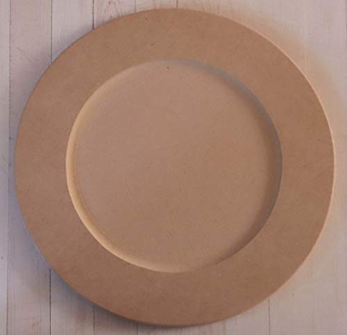 無塗装白木素材 ＭＤＦボードの皿形プレートmdf-069