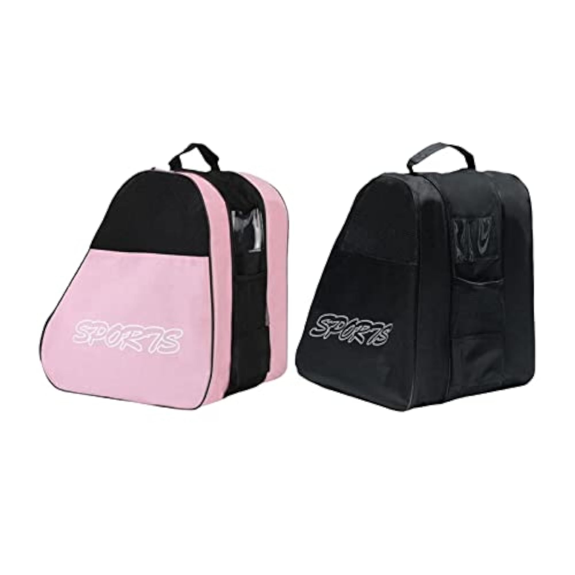 Breathable Skating Shoes Bag, 2Pcs Set, Pink & Black