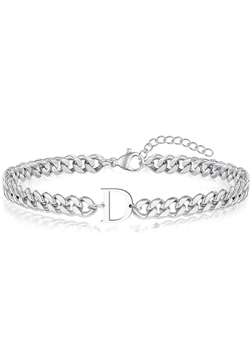 Pulsera Inicial A-Z en Acero Inoxidable para Hombre y Mujer miniatura 1