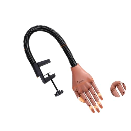 Nail Art Mannequin Hand, Nail Art Practice Hand Flexible Movable False Fake Hands with 100pcs Nail Tips for Art Display for DIY Manicure-image-10