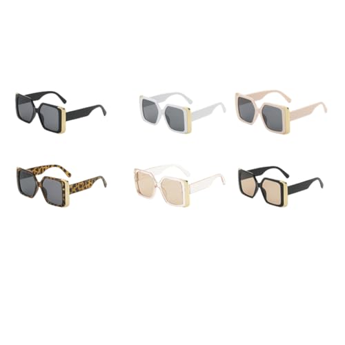 Lunettes de soleil vintage à verres teintés et monture léopard-noir chic