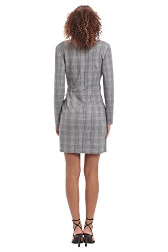 Donna Morgan Women's Long Sleeve Collar Neck Office Workwear Dress2