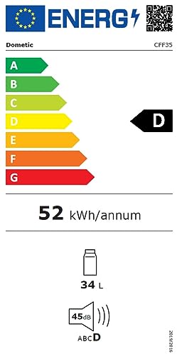 DOMETIC CFF 35 Nevera y congelador de compresor portátil, 30 l, con una capacidad de refrigeración de +10°C a -18°C para coche, camión, barco y autocaravana