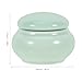Luxshiny Mini Ceramic Cream Jar Round: 1pc Cosmetic Storage Jars With Lids Vintage Cosmetics Jar Rouge Jar Travel Size Airtight Lotion Container For Home Travel Makeup Bag 4.6 * 3.5cm (Emerald green)