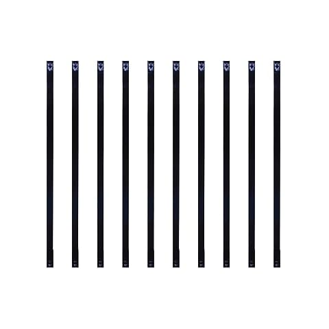 Nuvo Iron RCTB32 10 Pack Baluster, 32" Rectangular Plastic End Caps, Black, 10 Count Cover