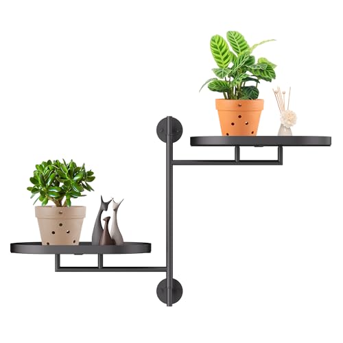 Rotating Window Shelves for Multiple Plants Indoor,2-tier Metal C...