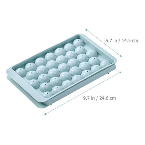 Molde para Esferas de Hielo Azul 3 Piezas con Tapa miniatura 2