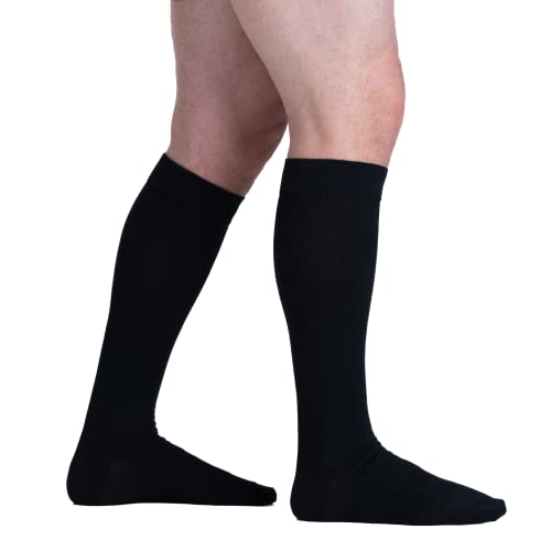 Image of EvoNation Men & Women Knee High 20-30 mmHg Graduated Compression Cotton Socks - Firm Pressure Compression Garment