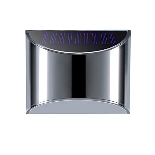 Maysak Stainless Steel Solar Wall Light Waterproof Motion Sensing Lamp for Outdoor (Light Sensor)