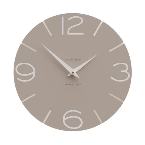 CalleaDesign Orologio da Parete Smile – Handmade in Italy, Silenzioso,