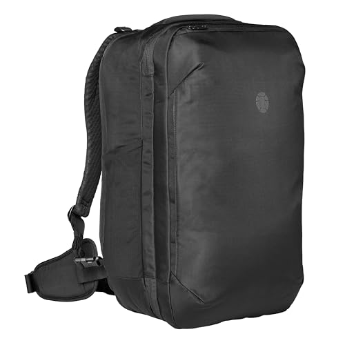 Tortuga 40L Travel Backpack Lite, Black - Large Carry-On Travel Backpack for Men and Women - Durable, Comfortable, Easy to Pack, Airline-Approved Bag with Laptop Compartment