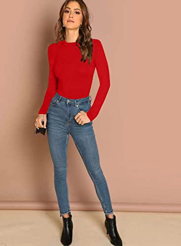 Image of Dream Beauty Fashion Women's Casual Round Neck Long Sleeves Stylish Top, 23 inch inches (Top Empire-06)