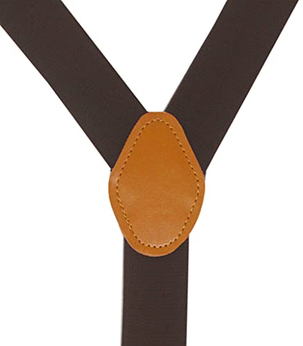 Image of Mens Suspenders with 3 Swivel Hooks Belt Loops 1.4 Inch Wide Heavy Duty Adjustable Braces