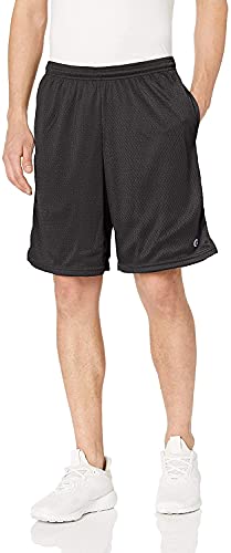 Champion Mens 9" Shorts, Mesh Shorts, 9", Mesh Basketball Shorts, Mesh Gym Short, Black-407Q88, 4X-Large Us #TOP2