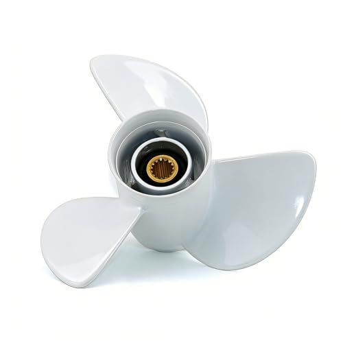 Outboard Prop 13x19 Pitch 15 Splines Compatible with Yamaha T50 T60 F70 F75 PRO75 F80 85hp F90 F100 PROV100 F115 130hp Outboards, replace OEM 6E5-45941-00-EL, 13x19p Aluminum Propeller, RH, 3 Blade