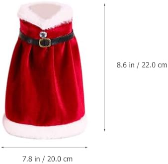 Cabilock Christmas Wine Bottle Cover, Creative Red Dress Style Bottle Decor, Suit Santa Wine Coat for Holiday Party Decoration image 3