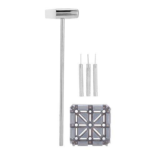 Watch Link Removal Kit, Professional Watch Strap Link Holder Strap Remover Hammer Watch Link Removal Tool Watch Adjustment Tool Kit Watch Link Removal Tool Kit for Watch Repair