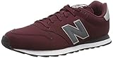 Tipo de tacón: Plano New Balance 500, Zapatillas para Hombre, Rojo (Burgundy Burgundy), 40 EU