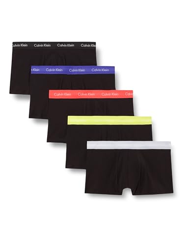 Calvin Klein Men Low Rise Trunk 5pk Green (BLK W Green Bloom WB/BLK W DAZZLIN) M 1