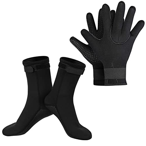 SUPERFA 3mm Neoprene Diving Gloves and Socks