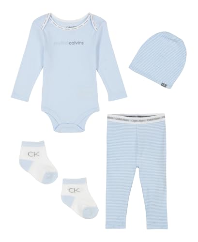 Calvin Klein baby-boys 4pc Take Me Home Pant Set