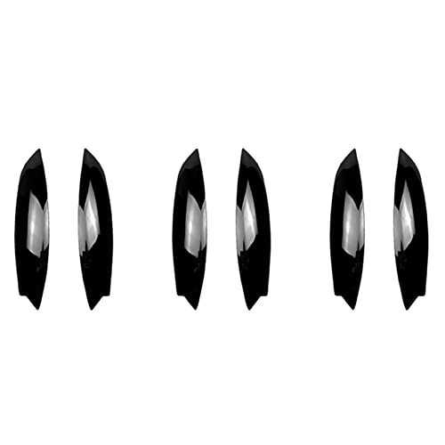 Paupières de phare noir brillant pour Golf 5 R32 MK5 2005-2007 - Lot de 6 pièces