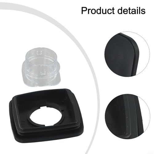 Couvercle carré de rechange pour mixeur Oster, couvercle de bocal en plastique ABS avec joint anti-fuite, appareil de cuisine noir pour pièce de rechange pour récipient de robot culinaire – vue 5
