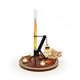 NovaTerra Feuerrohr Edelstahl Feuersäule & Pelletfackel – Elegante Terrassenheizer Gartenkamin Alternative – für tolles Ambiente-Feuer (Schwarz)