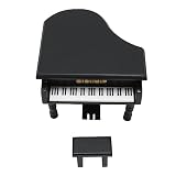 Figuras de Cajas Musicales, Caja de Música Estilo Piano Movimiento Chapado en Oro Fácil Operación Reloj Caja de Música Juguete Musical Regalos para el Hogar Oficina Hotel Mesa Piano Caja de Música