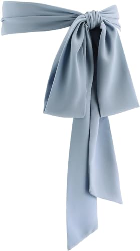 Theaque Cinturón de Gasa para Mujer con Fajín para Vestido, Cinturón de Fajín para Ocasiones Especiales, Nupcial, Boda, Fiesta Formal de 7.6 cm de Ancho, Dusty Azul, Talla única