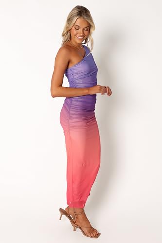 Image of Petal & Pup Women's Dakota One Shoulder Midi Dress