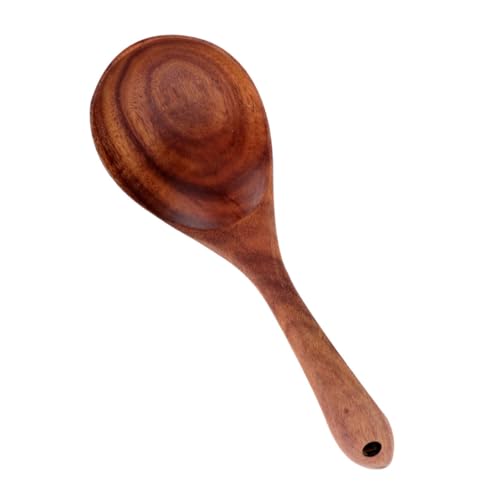 BESTYASH Natural Wooden Rice Spoon Kitchen Rice Serving Spoon Comfortable Grip for Daily Use