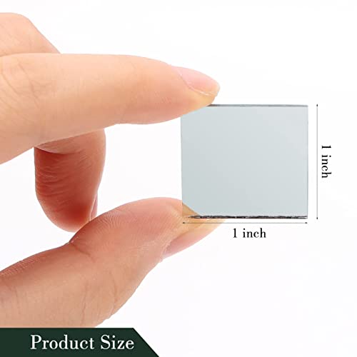 Pp Opount 288 Pcs Self-Adhesive Mosaic Tiles, 1 Inch Real Glass Mirror Tiles For Crafts, Mirror Mosaics Tiles Diy Disco Ball, Mirror Frame, Home Wall Decoration, Table, Kitchen, Bathroom Decor #TOP2