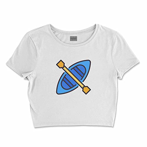 T-Shirt Court Blanc Femme L Idéal pour vos Tenues d'Été