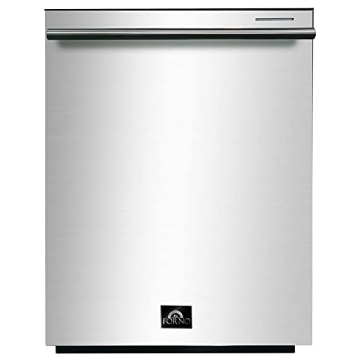 Forno 24" Inch. Built-In Dishwasher with 6 Wash Cycles and 14 Place Settings - Digital Touch Controls Stainless Steel Interior, Smart Function Time Delay and Adjustable Racks