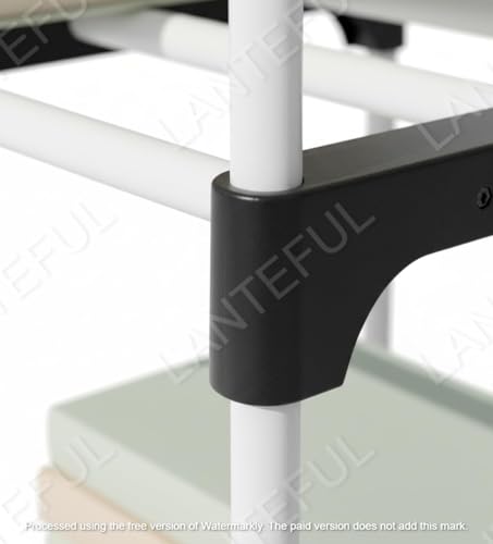 Image of 4 Tier Plastic Shelf Organizer for Wardrobe, Adjustable Almirah Divider for Clothes Storage, Multipurpose Cupboard Rack,Multipurpose use Bookshelf,Collapsible Wardrobe,Kids Rack Cabinet Children stand