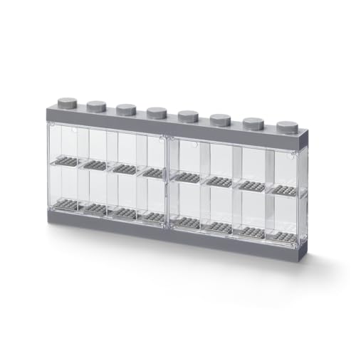 Room Copenhagen Lego Minifigure Display Case 16-Grey, Large